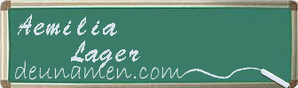 Aemilia Lager Visitenkarte